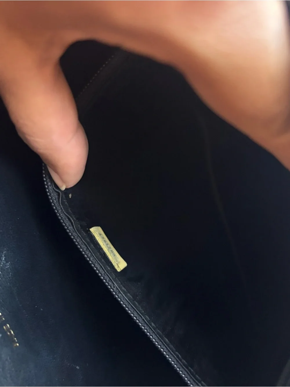 CHANEL black quilted